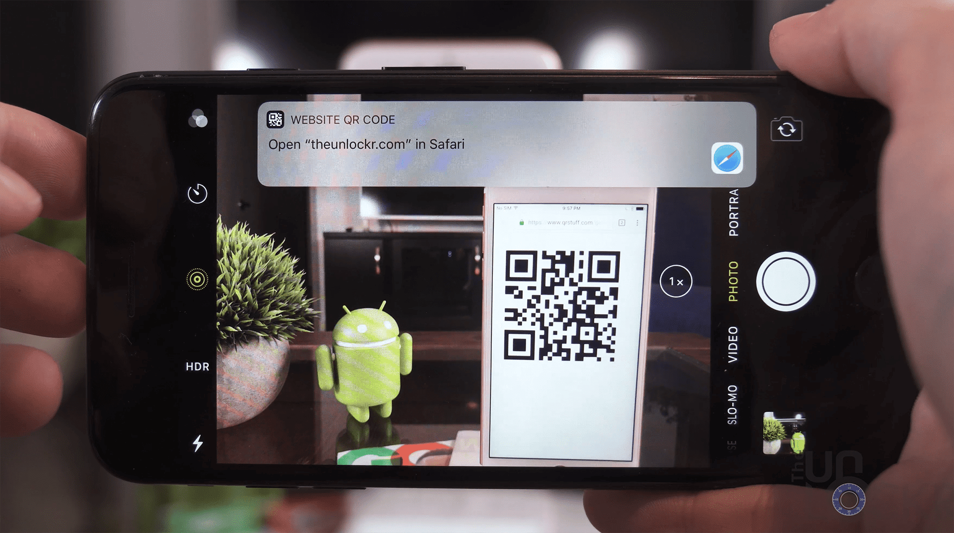 iPhone Camera Using QR Codes